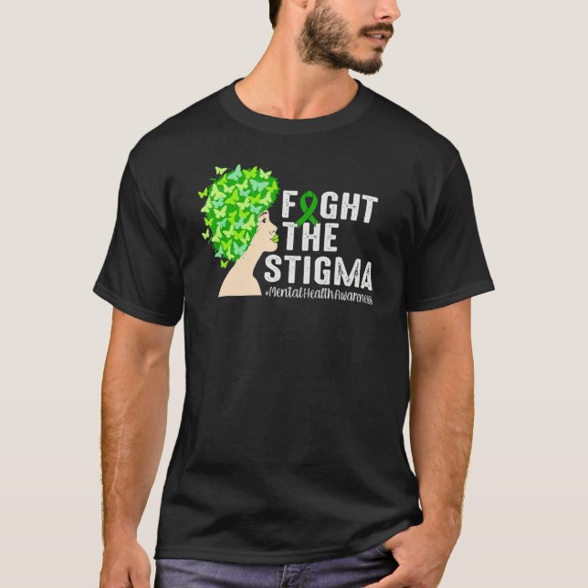 Semicolon Mental Health Awareness celerrate neurod T-Shirt (Front)