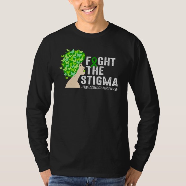 Semicolon Mental Health Awareness celerrate neurod T-Shirt (Front)