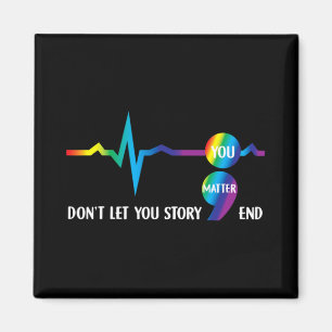 Semicolon Mental Health Awareness Suicide Preventi Magnet