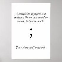 Semicolon poster
