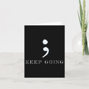 Semicolon Project Mental Health Awareness  Card