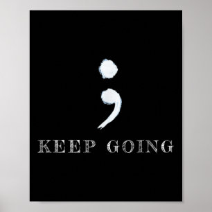 Semicolon Project Mental Health Awareness  Poster