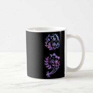 Semicolon Suicide Prevention Awareness Flower Teal Coffee Mug