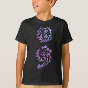 Semicolon Suicide Prevention Awareness Flower Teal T-Shirt