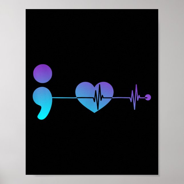 Semicolon Suicide Prevention Awareness  Poster (Front)