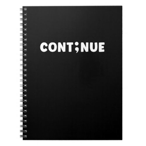 Semicolon Suicide Prevention Day Notebook