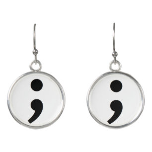 Semicolon Suicide Prevention earrings