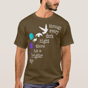 Semicolon Through Every Dark Night There Is A Brig T-Shirt