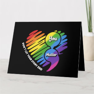 Semikolon LGBTQ Suicide Prevention Mental Health Card