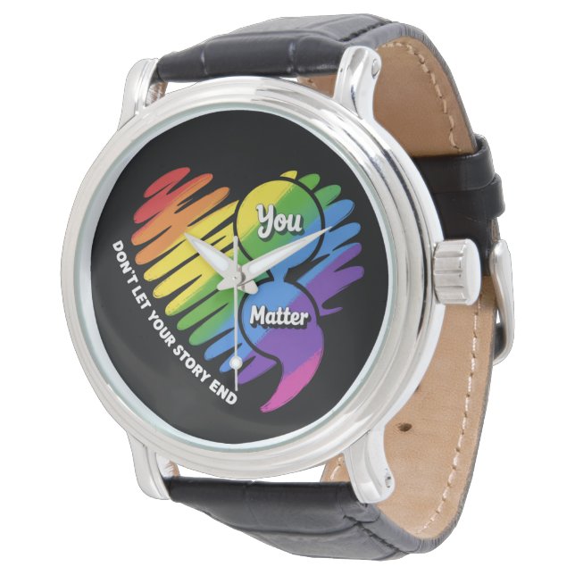 Semikolon LGBTQ Suicide Prevention Mental Health Watch (Angled)
