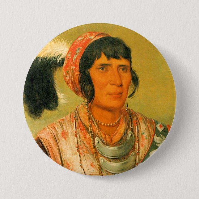 Seminole Cheif, Osceloa Button (Front)