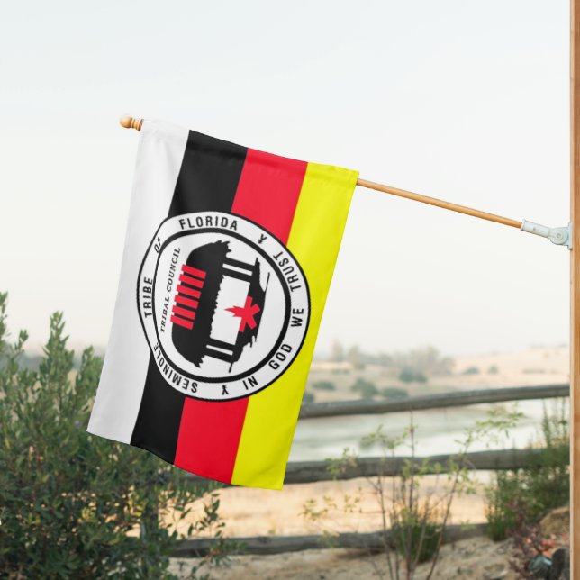 SEMINOLE TRIBE of FLORIDA House Flag (Insitu (Back))