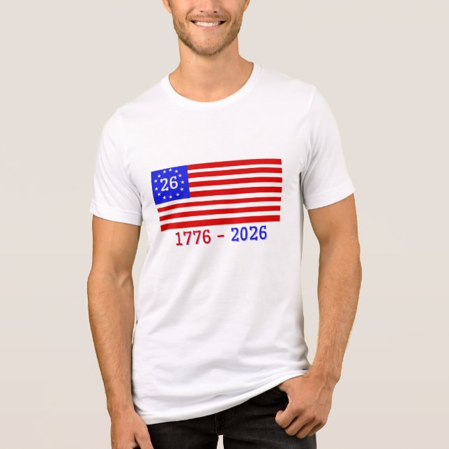 SEMIQUINCENTENNIAL: 1776 - 2026 Tri-Blend SHIRT (Front)