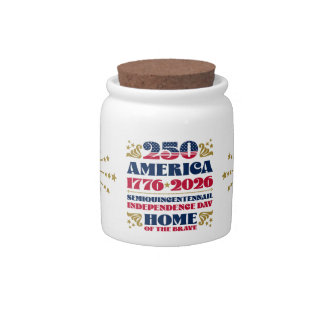 Semiquincentennial 250 America 2026 Candy Jar