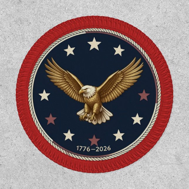 semiquincentennial 250th  Anniversary Circle Paich Patch (Front)