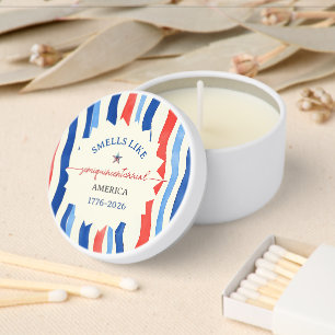Semiquincentennial 4th July Baby Shower Mini Candle Favors