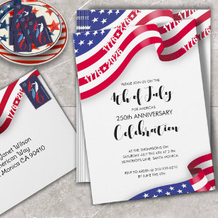 Semiquincentennial 4th Of July Celebration Invitation