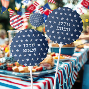 Semiquincentennial Spangled Stars 1776 2026 Blue Balloon
