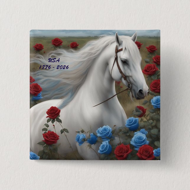 Semiquincentennial stallion button (Front)