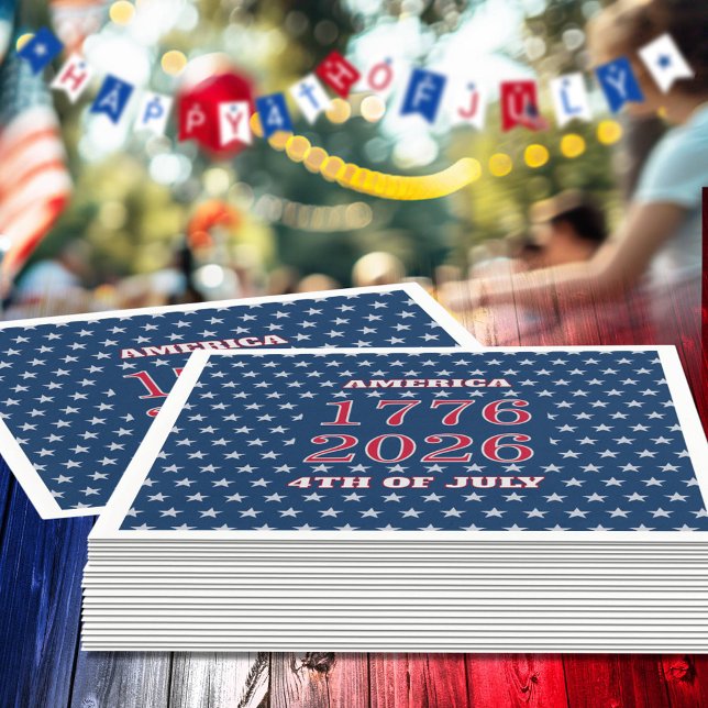 Semiquincentennial Star Spangled 250th 1776-2026 Napkins (Creator Uploaded)