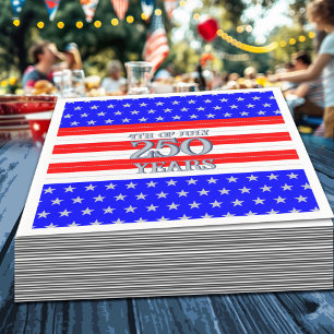 Semiquincentennial Stars & Stripes 250 Years Napkins