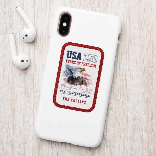 Semiquincentennial USA America's 250th Anniversary Patch (On Phone Back)