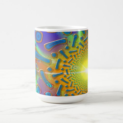 SemiSonic 3D Dichroic Glass Fractal Magic Mug