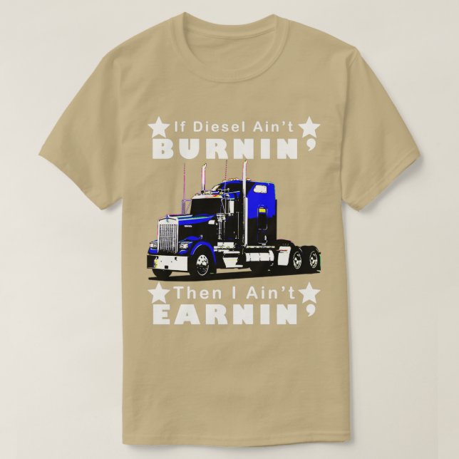 SemiTrailer Truck Driver Gift T-Shirt (Design Front)
