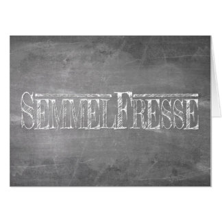 Semmelfresse - weiß card