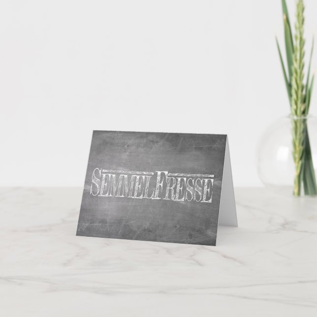 Semmelfresse - weiß card (Front)