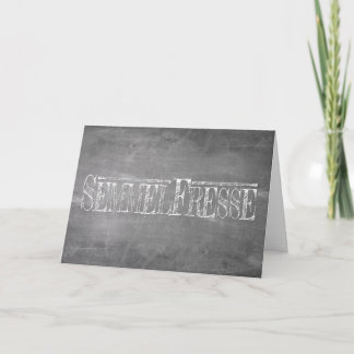 Semmelfresse - weiß card