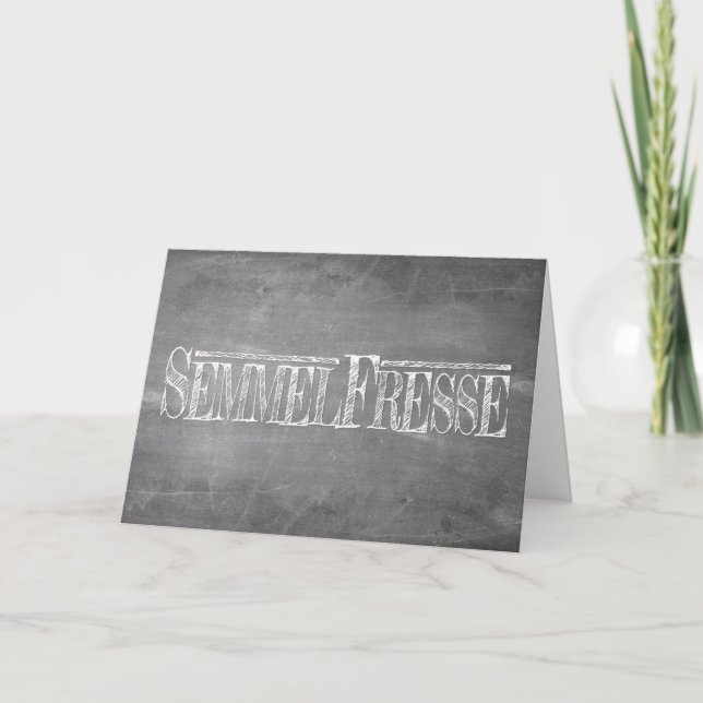 Semmelfresse - weiß card (Front)