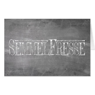 Semmelfresse - weiß card