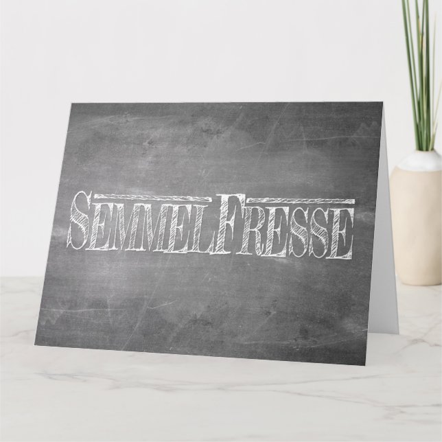 Semmelfresse - weiß card (Front)