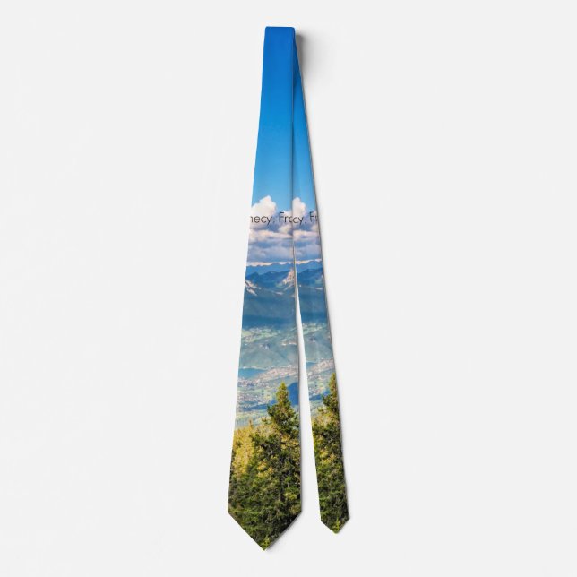 Semnoz, Annecy, France scenic photograph Neck Tie (Front)