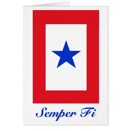 Semper Fi - Family Flag Cards (Front)