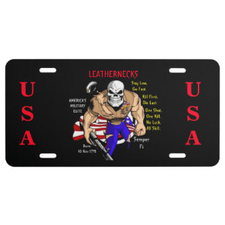 Semper Fi / Leathernecks License Plate