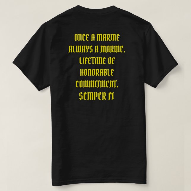 SEMPER FI T-Shirt (Design Back)