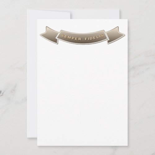 Semper Fidelis Personalized Announcement