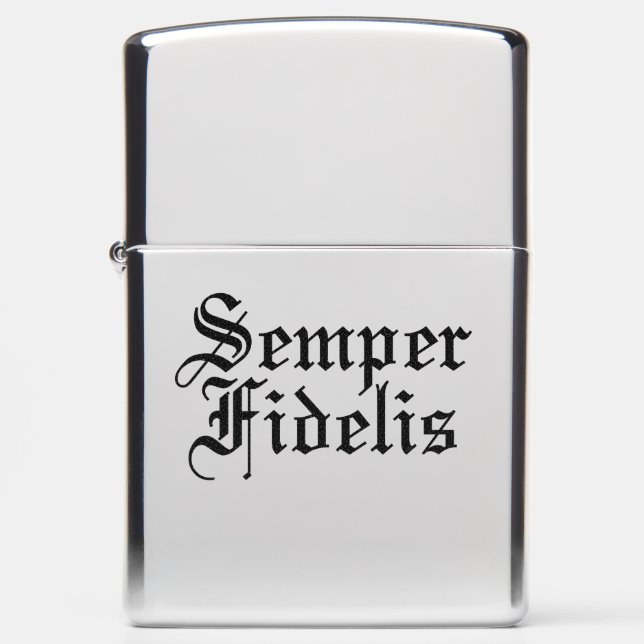 Semper Fidelis - Always Faithful Zippo Lighter (Front)