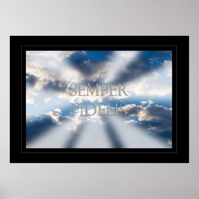 Semper Fidelis and Clouds Poster (Front)