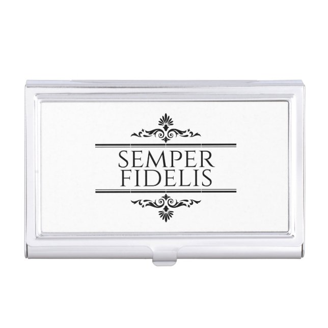 Semper Fidelis Business Card Case (Front)