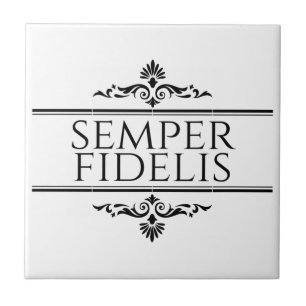 Semper Fidelis Ceramic Tile