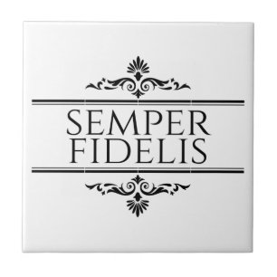 Semper Fidelis Ceramic Tile