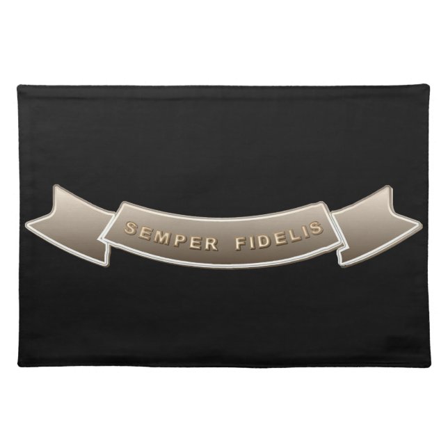 Semper Fidelis Cloth Placemat (Front)