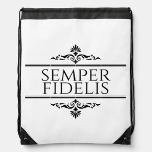Semper Fidelis Drawstring Bag