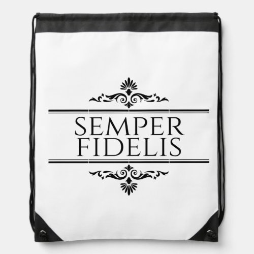 Semper Fidelis Drawstring Bag