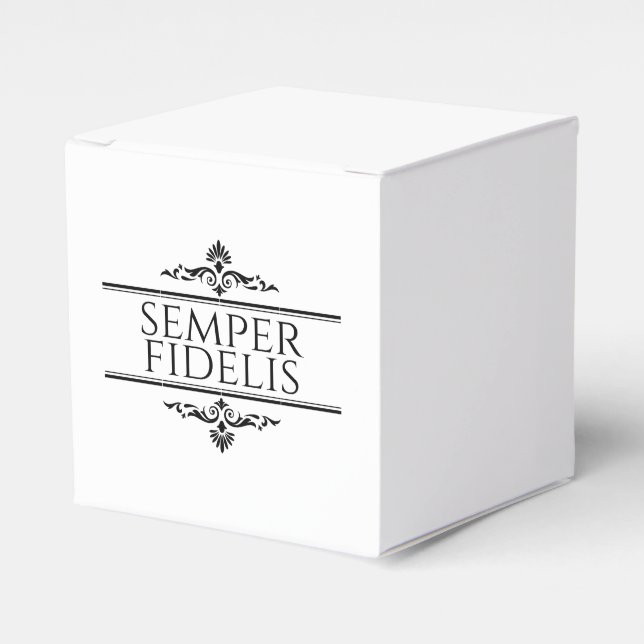 Semper Fidelis Favor Boxes (Front Side)