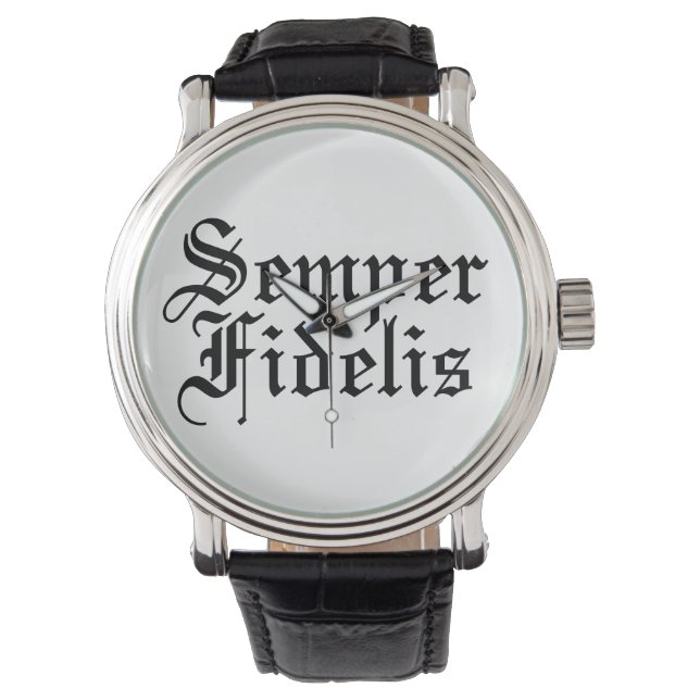 Semper Fidelis - Latin Phrase Watch (Front)