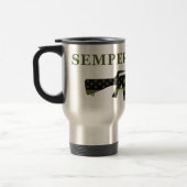 Semper Fidelis M16 Travel Mug Subdued (Left)